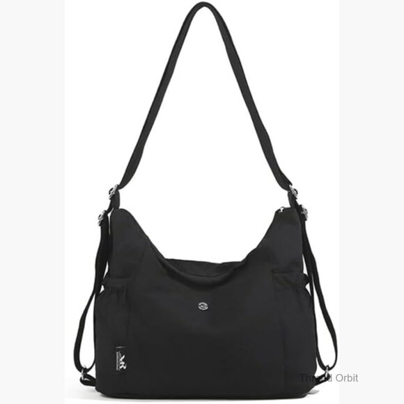 Convertible Nylon Tote Backpack Crossbody Purse Large Capacity Lightweight main image 4